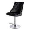 Crushed Velvet Bar Stools Gas Lift Breakfast Barstool Swivel Chairs Kitchen Pub