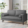 Upholstered Velvet Tufted Sofa 2 Seater Couch Padded Settee Living Room Loveseat