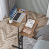 Height Adjustable Sit-Stand Desk Computer Table Standing Workstation with Wheel
