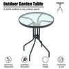 Rattan Garden Folding Dining Table and 2 Chairs Outdoor Balcony Patio Bistro Set