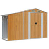 Swpsd Garden Shed Brown 277x365.5x179 Galvanised Steel Storage Shed F7T2