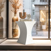 FATIVO Concrete Side Table Square Terrazzo Coffee Table Weather-Resistant Porch