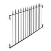 Spear/Ball Top Iron Wrought Yard Garden Privacy Fence Panel Outdoor Wall Railing