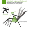 Adjustable Folding Reclining Rattan Chair Portable Chaise Lounge Chair