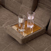Panana Fabric Sofa Bed Sofabed with Drink Holders Recliner Free Bolster Cushions