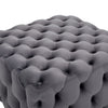 Large Chesterfield Footstool Pouffe Sofa Tea Table Ottoman Coffee Table Velvet