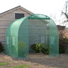 Walk-In Polytunnel Greenhouse Outdoor Grow House Roll Up Door Windows 2.5x2x2m