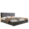 OTTOMAN STORAGE GAS LIFT BED 6FT 180X200 UPHOLSTERED BED FRAME WITH DRAWER GREY