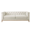 Dusk Chesterfield 3 Seater Sofa - Cream Linen RRP £999