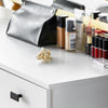 Dressing Table LED Mirror Stool Station Vanity Table 3 Drawers 2 Storage Cabinet