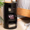2/3/4/5 Drawers Round Storage Unit Bathroom Cabinet Cupboard Side Table Black