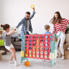 Giant 4 in a Row Game Jumbo Connect 4 Garden Games Set w/42 Gripped Rings