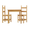 Corona 2 Seater Dining Set 2 Chairs & Table Solid Waxed Pine Kitchen Furniture