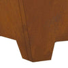 Fire Pit Square 60x60x30 cm Weathering Steel