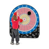 Portable Dartboard Soccer Target Dartboard Giant Kick & Throw Dart Games-Black