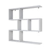 Wall Mounted White Book Shelves Unit Shelving Decorative Display Shelf Storage