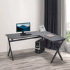 L-Shaped Corner Computer Desk Laptop Workstation PC Table Home Office With CPU S