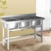 Commercial Kitchen Stainless Steel Catering Sink Wash Basin Sinks Table & Waste