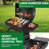 Charcoal Grill BBQ Barbecue Smoker Outdoor Pit Patio Cooker for Picnics Party UK