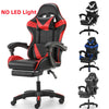 Gaming Chair With 12 RGB LED Lights Computer Office Chair Swivel E-Sports Chair