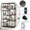 Tribesigns Bookshelf Industrial 5 Tier Etagere Bookcase, Freestanding Bookcase