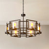 Vintage Industrial Style Chandelier Metal Geometric Cage Ceiling Pendant Lights
