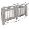 Small Medium Large Radiator Cover Vertical Slatted Grill Wooden Heating Cabinet