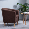 Victorian Retro Wing Back Armchair Accent Oyster Fireside Sofa Lounge Tub Chair