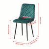 Modern 5Pcs Round Dining Table and Chairs Set 4 for Dining Room Space Saving