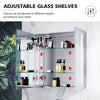 LED Bathroom Mirror Cabinet With Shaver Socket Demister Touch Sensor Double Door