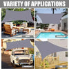 WATERPROOF Outdoor Shade Sail Patio Suncreen Awning Garden Sun Canopy UV Block