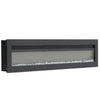 60'' Electric Fireplace Wall/Freestanding Heater - Crystals LED Flames -2 Heated
