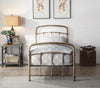 Luxury Antique Brass Metal Bed Frame Vintage Industrial Style | Double King Size
