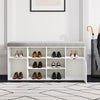 Hallway Shoe Cabinet Bench Storage Shoes Rack Unit Cupboard Cushion Padded Seat