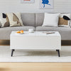 Coffee Table Lift Up Top With Storage Shelf Living Room Home Office White