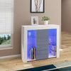 Modern Cabinet High Gloss Door Sideboard Buffet Cupboard TV Unit with LED Light