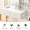 Dressing Table White Desk Makeup Vanity Table Drawers Stool Set Shelf Dresser