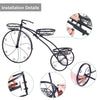 Bicycle Planter Metal Plant Stand Garden Bike Flower Pot Cart Holder Basket UK