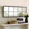 Large Window Style Mirror Garden Wall Mirror Rectangle Frame Indoor Outdoor Deco