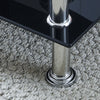 Nest Of 3 Nested Nesting Tables Side End Coffee Table Glass/Wood for Living Room