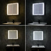 LED Bathroom Mirror Cabinet W Shaver Socket Illuminated Bluetooth Aluminum Frame
