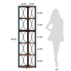 Tribesigns 67 inch Tall Corner Shelf, 6 Tier Rustic Corner Bookshelf