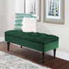 Upholstered Velvet Bench Bedroom Ottoman Storage End Stool Entryway Window Seat