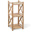 3-Tier Bamboo Standing Shelf Storage Bookcase Display Unit Organizer R9B6