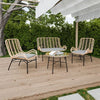 Garden Set MANOLI – Sofa, Chairs & Coffee Table – Rattan Effect & Cushions