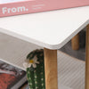 Simple Coffee Table White Sofa Side Table End Table for Living Room Modern