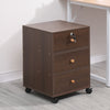 Mobile 3 Drawers Filing Cabinets Printer Stand Pedestal Lockable Bedside Table