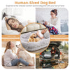 Human Dog Bed Giant Human-sized Dog Bed Fits People Pets Napping Bean Bag Bed