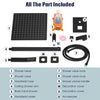Black Matte Bathroom Faucet Set Square Rainfall/Handheld Shower Water Taps Kit