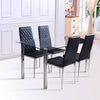 2/4/6pcs Dining Chairs Modern Faux Leather Padded Seat Kitchen Restaurant Chair